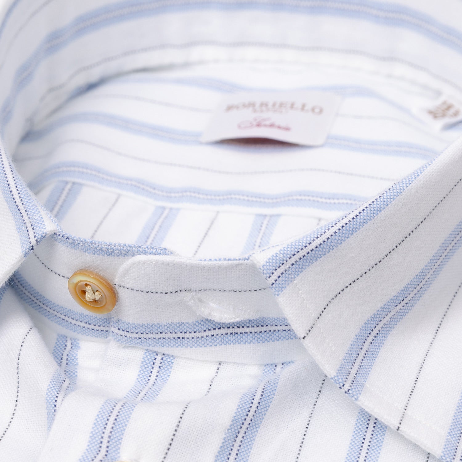 Shirt "Grandi Tasce Soffietto" with Sports Cuff made of pure Cotton - handmade